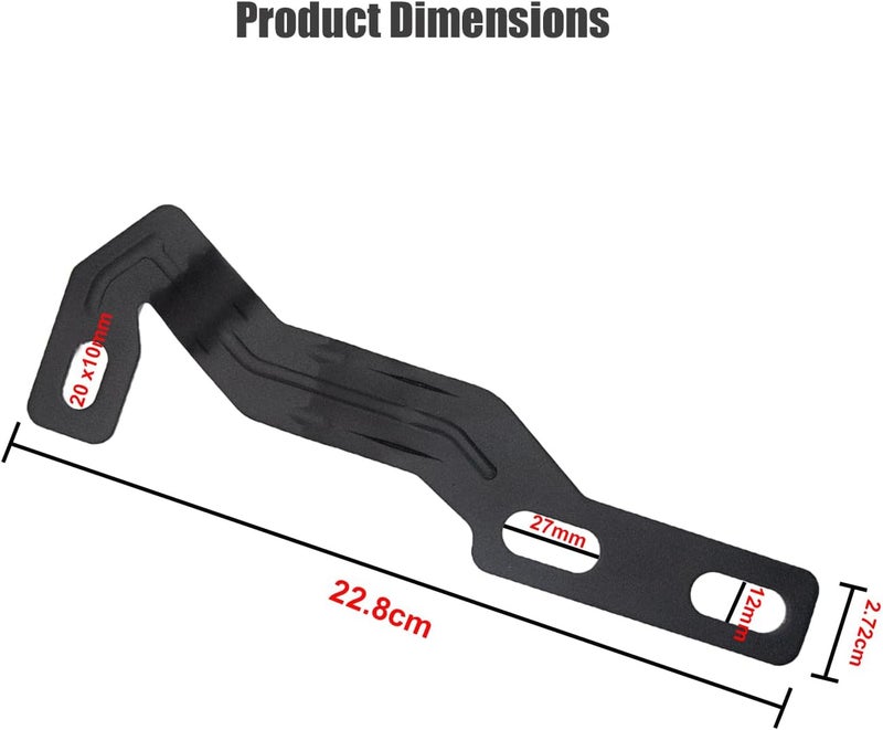 DarSeity Low Profile Mount Hood Hinges Ditch Light Brackets for Tacoma 3rd Gen 2016-2023, for Auxiliary Off-Road Lighting - Image 3